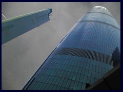 Guangzhou International Finance Center (IFC) is Guangzhou's tallest building until 2016  (Canton Tower that was built the same year is taller but not a building). It was built in 2010, has 103 floors and is 438m tall. It is mixed use, it contains an observation deck, a restaurant, a landing pad contains offices  and a Four Seasons hotel. It was designed by Wilkinson Eyre.